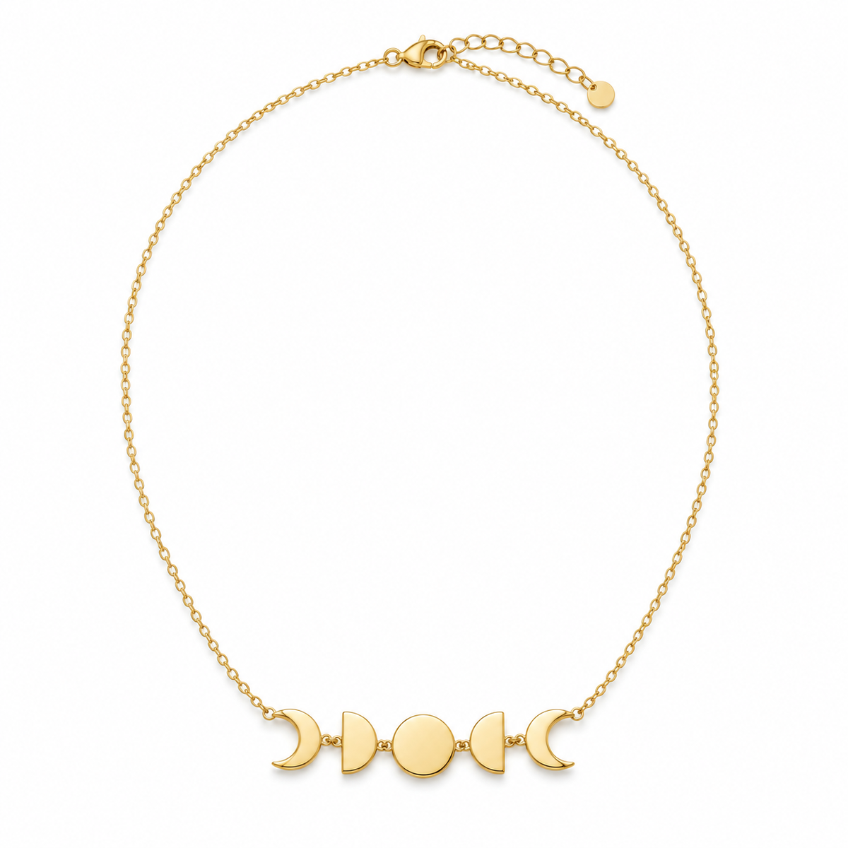Moon Phase Pendant Necklace