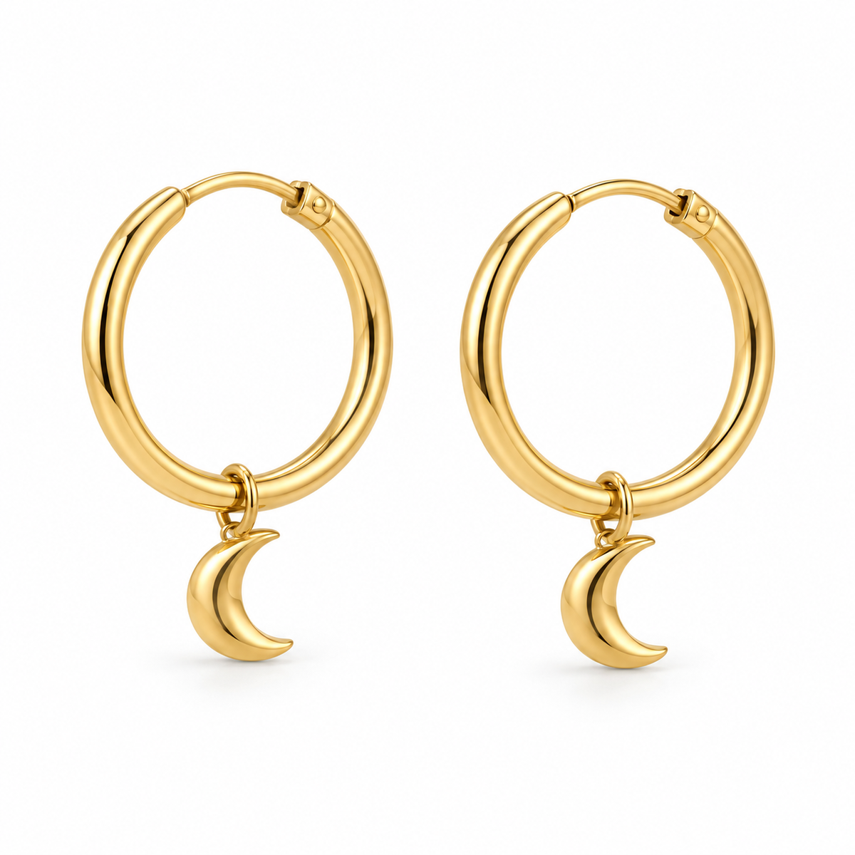 Lunar Hoop Earrings